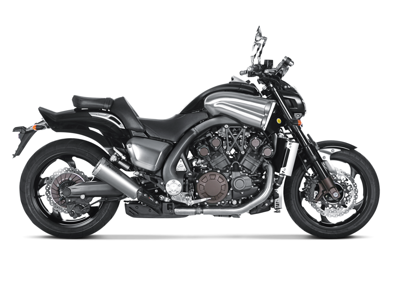 Evacuare finala Akrapovic Titanium Slip-On Line Yamaha VMX 1700 [2]