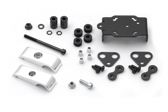 Suport GPS cu clema pentru ghidon 25,4 mm - argintiu [4]