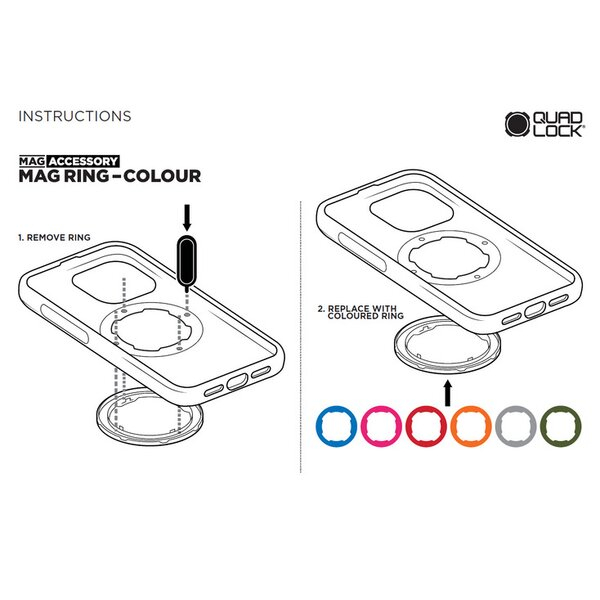 Inele colorate Quad Lock MAG [3]