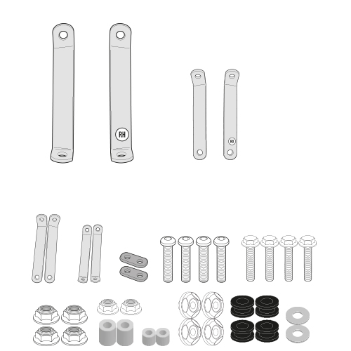 Kit Fixare Parbriz Givi Kymco Agility 50-125-150-200 R16+ / Agility S 125 - 440A ; 441A [1]