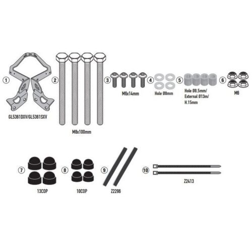 Kit fixare parbriz Givi pentru Moto Morini Seiemmezzo STR 650 (22-) [1]