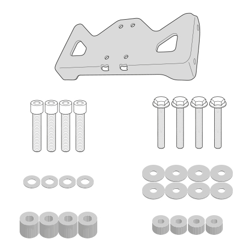 Kit fixare suport side case Givi [1]