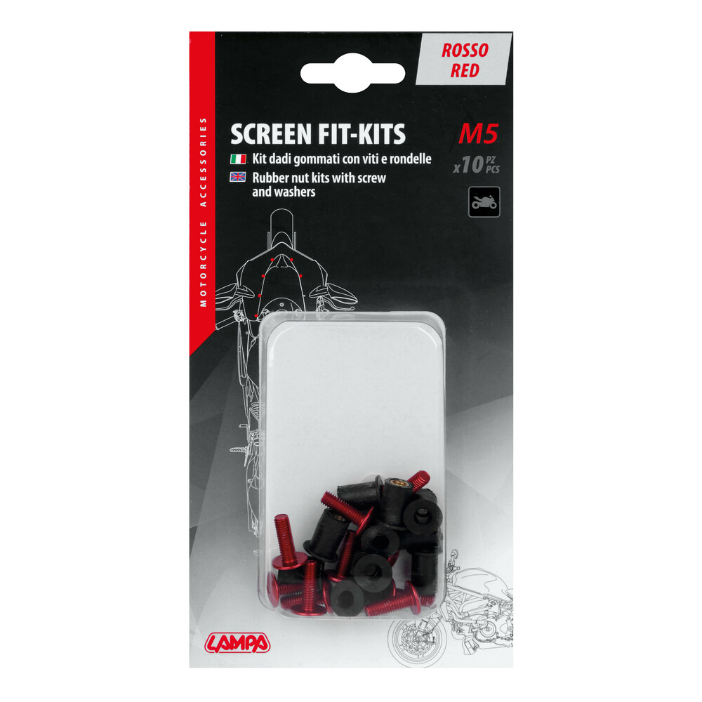 Kit suruburi fixare parbriz cu piulite gumate, Lampa [5]