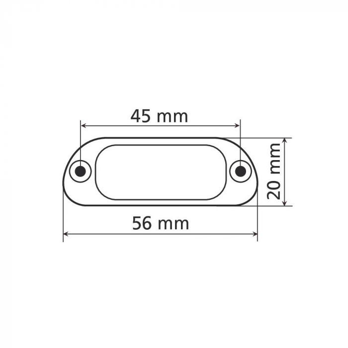 Lampa iluminare numar cu 4 Led - Alb -Omologat [3]