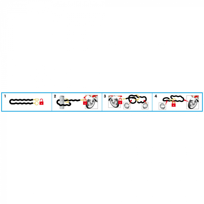 Lant antifurt C-Lock 150R - 150 cm [5]