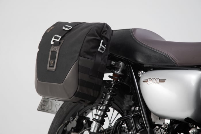 Set Genti Laterale Legend Gear LC Editie Neagru Kawasaki W800 Street / Cafe (18-). [2]