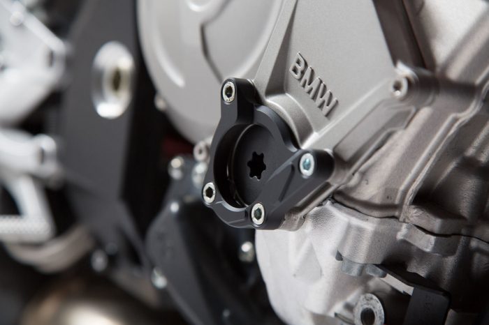 Protectie capac motor Negru/Argintiu. BMW S1000R / RR / XR. [4]