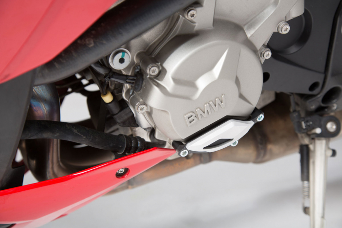 Protectie capac motor Negru/Argintiu. BMW S1000R / RR / XR. [2]