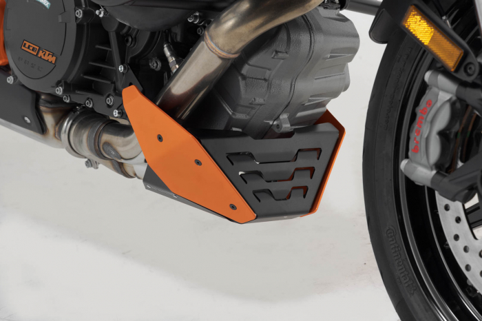 Scut motor frontal Portocaliu/Negru. KTM 1290 Super Duke R / GT / Evo. Sw-Motech [3]