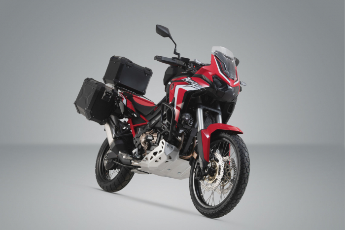 Set 3 cutii Adventure cu sistem fixare Negru. Honda CRF1100L (19-21). Sw-Motech [2]
