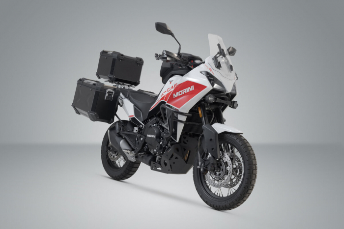 Set 3 cutii Adventure cu sistem fixare Negru. Moto Morini X-Cape (21-). Sw-Motech [2]