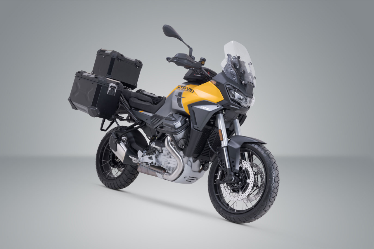 Set 3 cutii TRAX Adventure Sw-motech cu sistem fixare Moto Guzzi Stelvio (23-) [2]