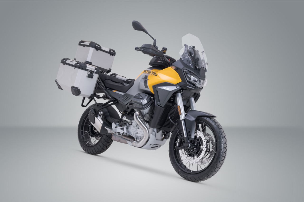 Set 3 cutii TRAX Adventure Sw-motech cu sistem fixare Moto Guzzi Stelvio (23-) [2]