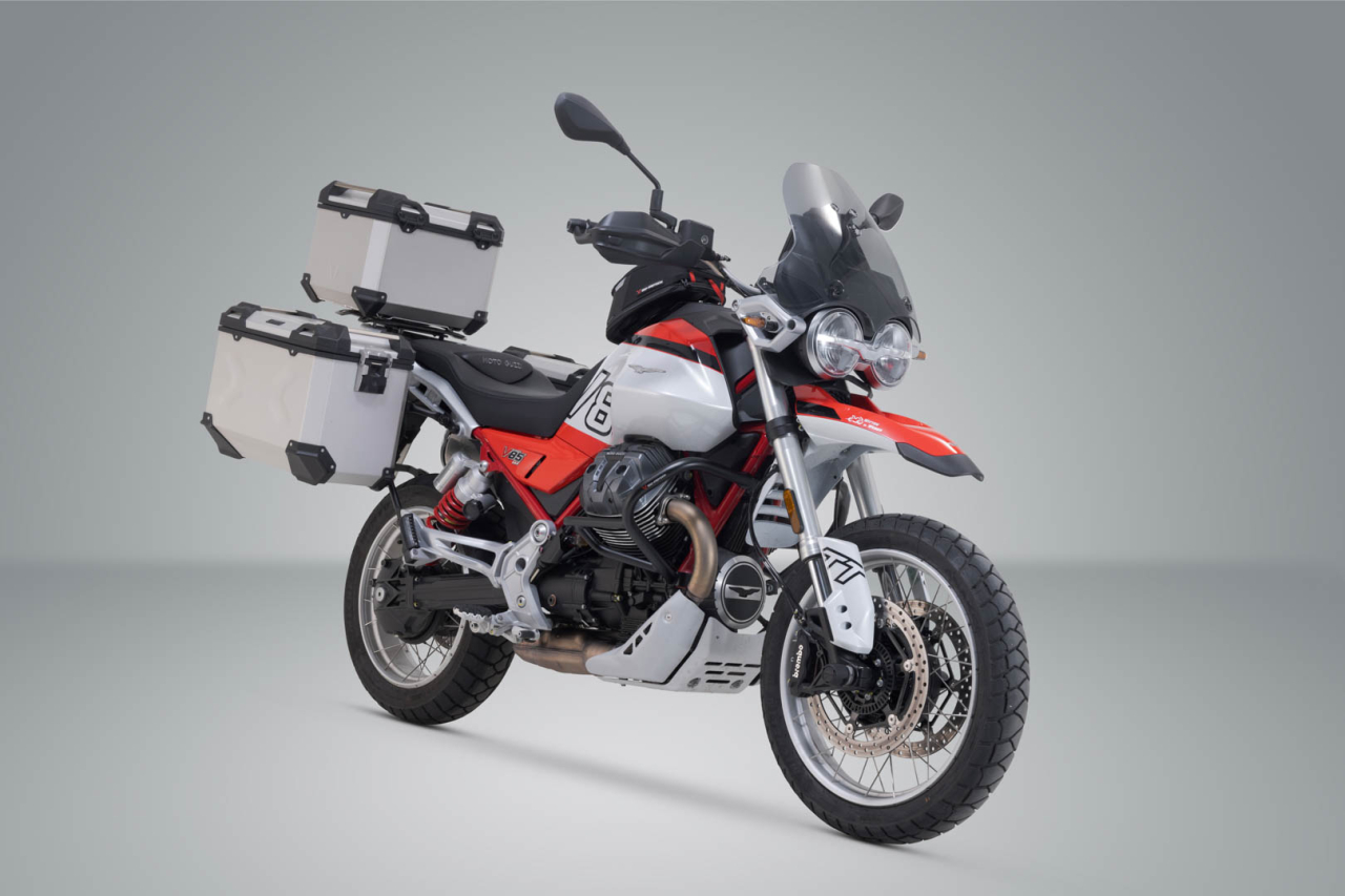 Set 3 cutii TRAX Adventure Sw-motech cu sistem fixare Moto Guzzi V85 TT (24-) [2]
