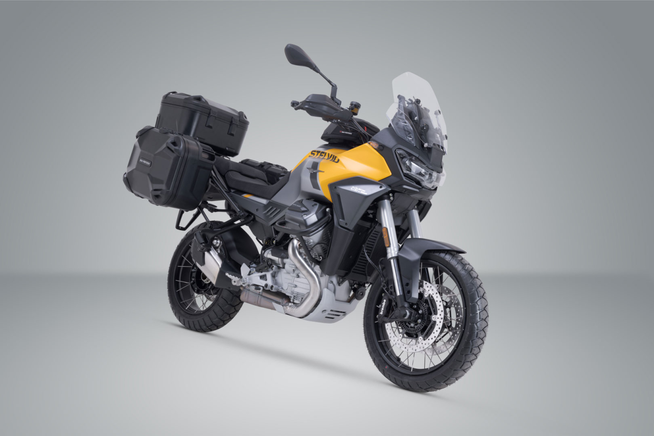 Set complet 3 cutii Sw-Motech Adventure DUSC cu Top Case L pentru Moto Guzzi Stelvio (23-) [2]