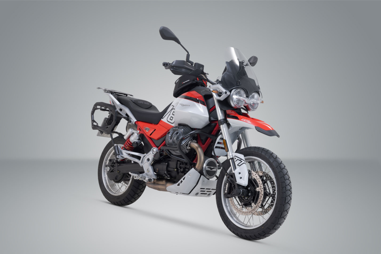Set complet 3 cutii Sw-Motech Adventure DUSC cu Top Case L pentru Moto Guzzi V85 TT (19-23) [2]