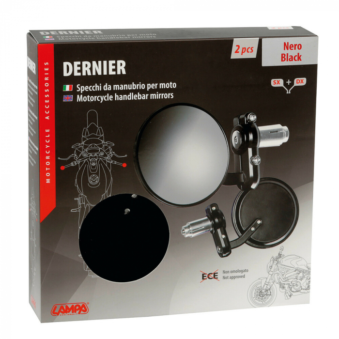 Set oglinzi universale Dernier negru [4]