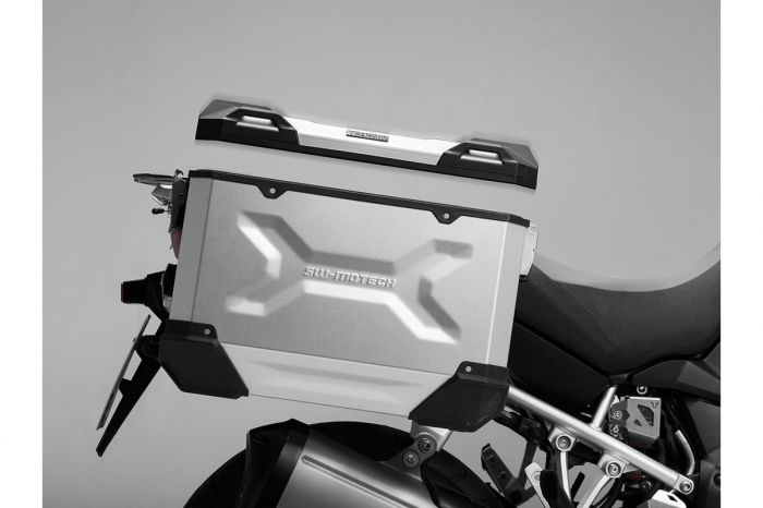 Side Case aluminiu TRAX ADV L 45 l. Dreapta. Argintiu. 49x28x37 cm. [4]