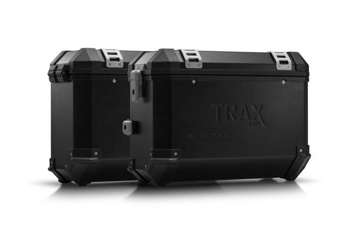 Sistem cutii laterale Trax Ion aluminiu Negru. 37 / 37 l. Suzuki DL1000 / Kawasaki KLV1000 [1]