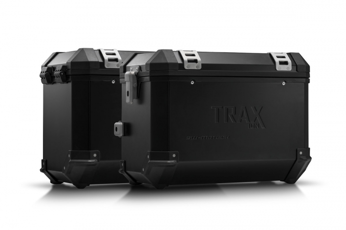 Sistem cutii laterale Trax Ion aluminiu Negru. 45 / 45 l. Suzuki DL1000 / Kawasaki KLV1000 [1]