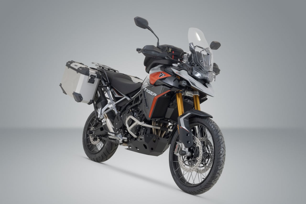 Sistem cutii laterale Trax Adv aluminiu Argintiu. 45/37 l. Triumph Tiger 900 GT/Rally Pro. [2]