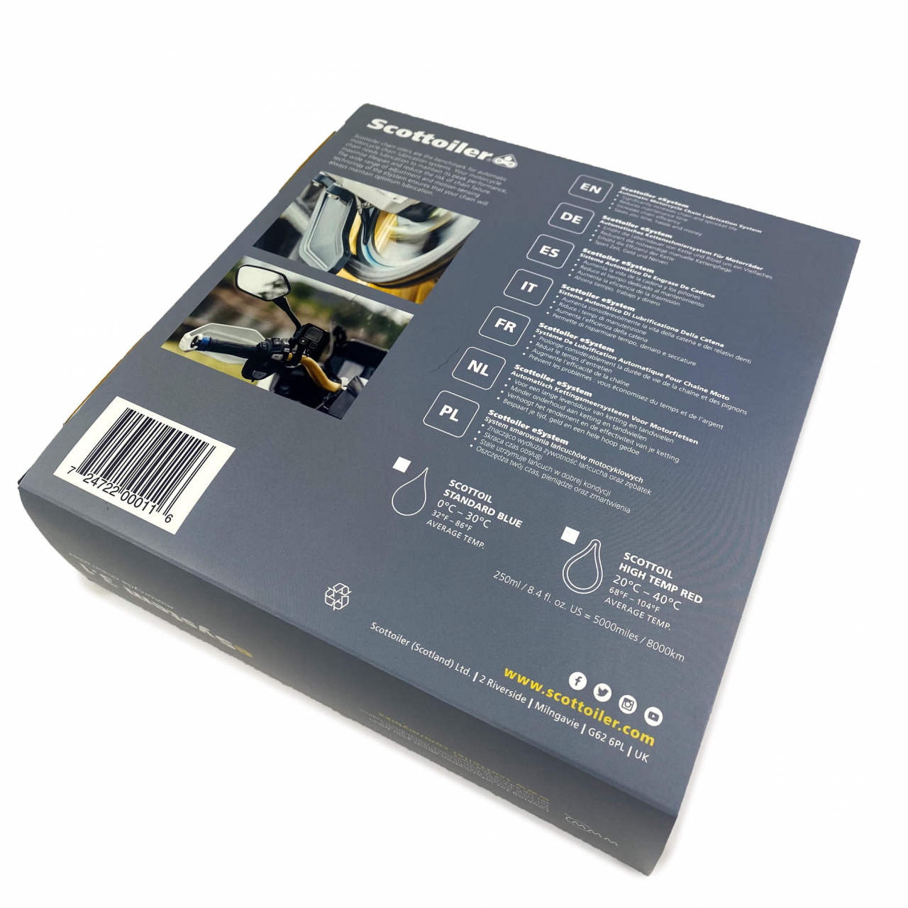 Sistem Scottoiler lubrifiere lant eSystem + lubrifiant biodegradabil verde [2]