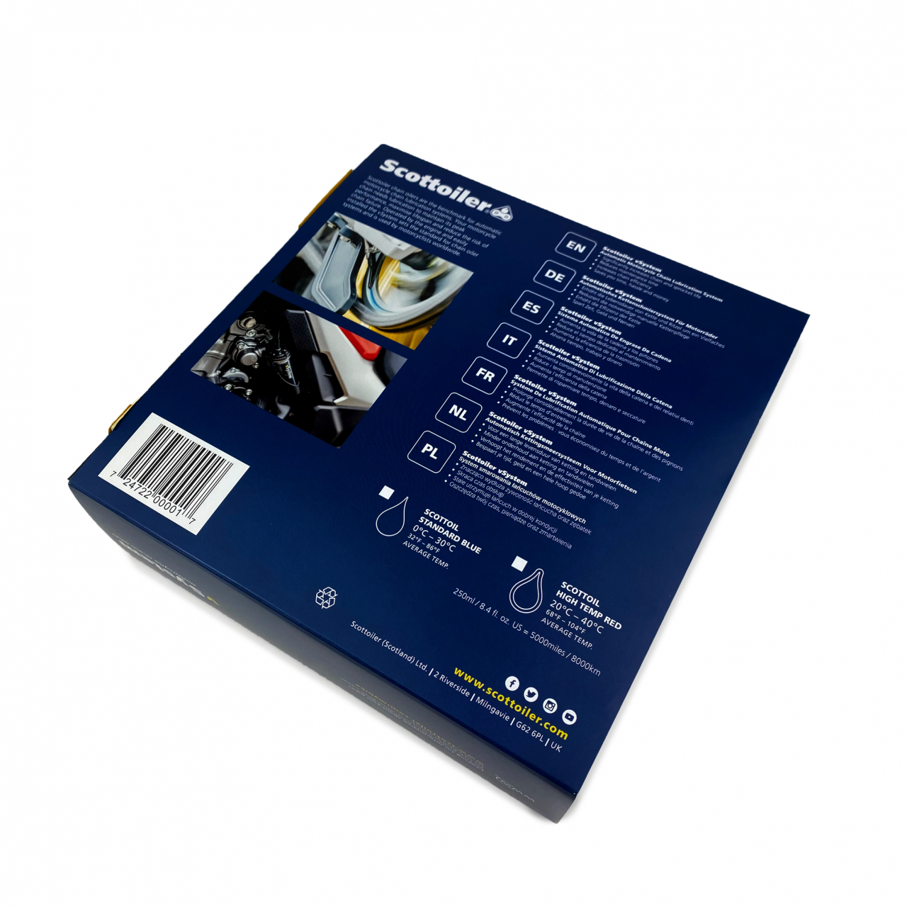 Sistem Scottoiler lubrifiere lant vSystem + lubrifiant biodegradabil verde [2]