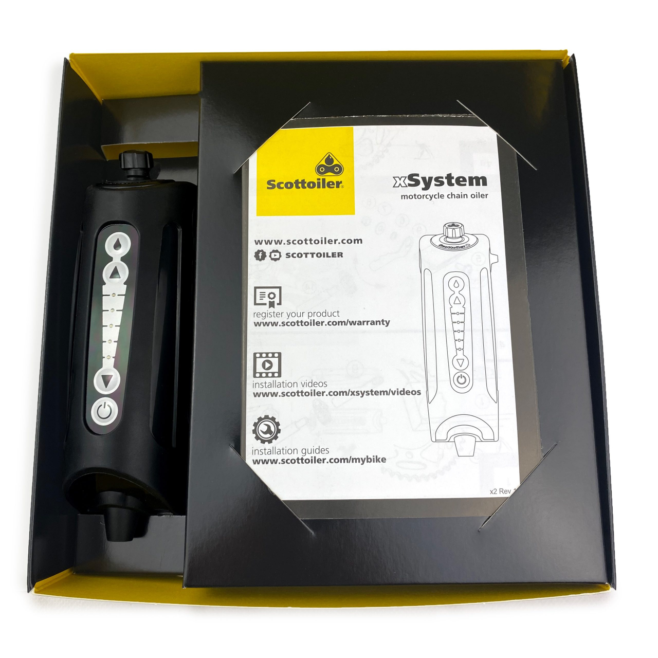Sistem Scottoiler lubrifiere lant xSystem + lubrifiant biodegradabil verde [2]