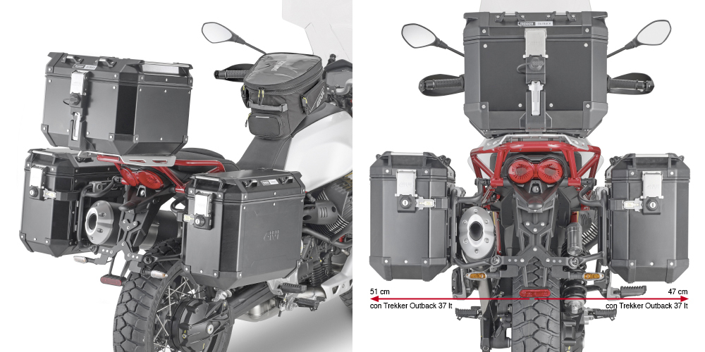 Suport Side Case Givi Trekker Outback Moto Guzzi V85 TT (19-) [1]