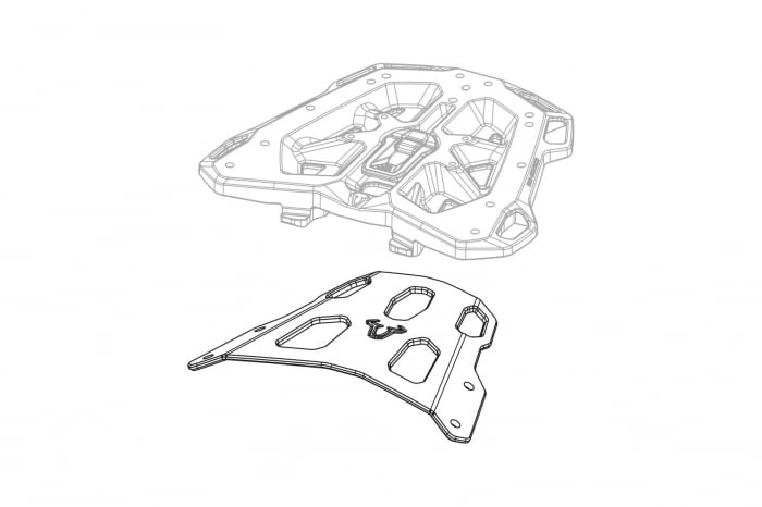 Suport top case Street-Rack Negru. Husqvarna 701 Enduro/Supermoto (16-). Sw-Motech [4]