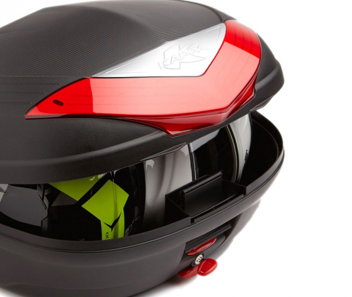Top case Kappa Urban 46 litri Monolock negru Tech cu catadioptri fumurii [2]