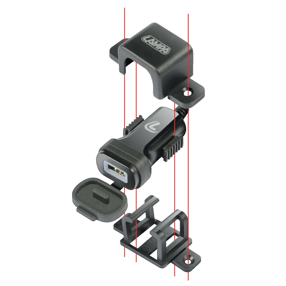 USB Fix Plug – Incarcator USB cu prindere cu surub si mufa universala Lampa [3]