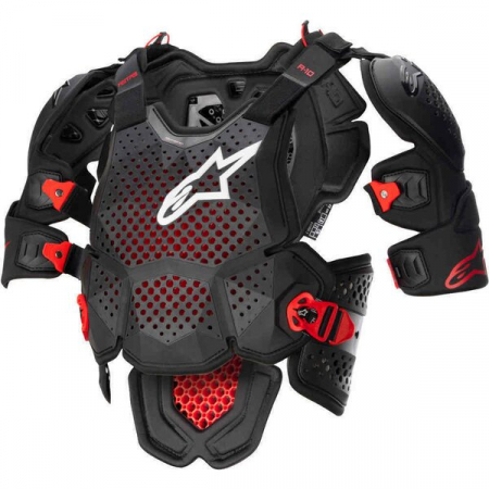 Protecții Moto - Armura de protectie ALPINESTARS A-10 V2 FULL CHEST Negru/Rosu XL/XXL