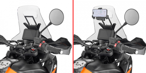 Kit Fixare Telefon-Navi - Bara transversala Givi pentru suport Telefon / Navigatie KTM 790 Adventure / 890 Adventure (23-)