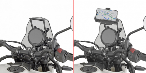 Kit Fixare Telefon-Navi - Bara Transversala Givi Pentru Suport Telefon / Navigatie Royal Enfield Himalayan 450 (24)