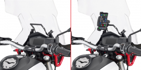 Kit Fixare Telefon-Navi - Bara Transversala Pentru Suport Telefon / Navigatie Moto Guzzi V85 TT (19-)