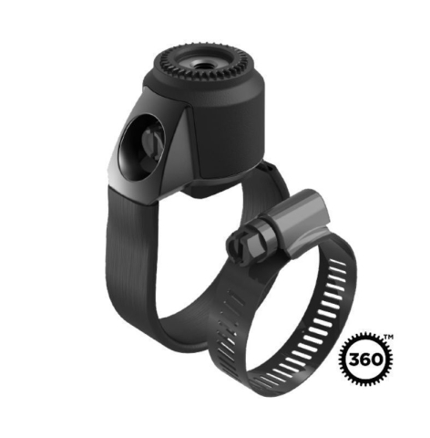 Suport Telefon pentru Motocicletă - Baza prindere tip colier Quad Lock 360 pentru bare de protectie