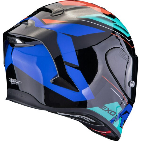 Casca integrala sport SCORPION EXO-R1 EVO AIR BLAZE XL Negru/Albastru [3]