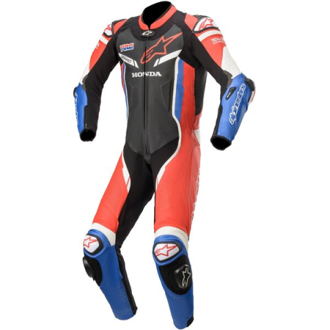 Combinezon - Combinezon de piele 1 piesa ALPINESTARS HONDA GP PRO V2 TECH-AIR COMPATIBLE