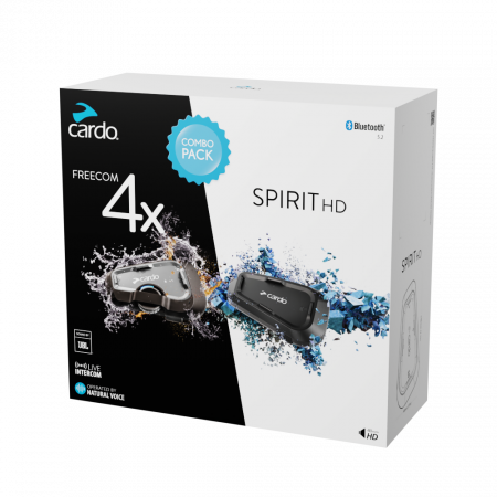 Sisteme de Comunicare Moto - COMBO PACK Cardo FREECOM 4X + SPIRIT HD