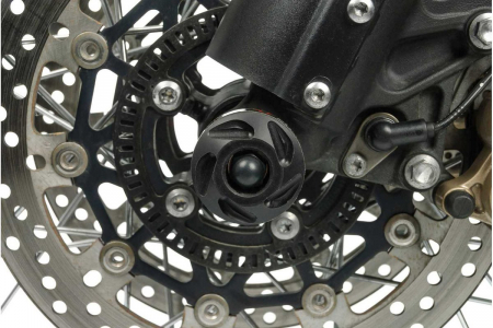 Crash pad ax roata fata Negru Tiger800 Modelle (10-)/SpeedTr S/R (15-). [1]