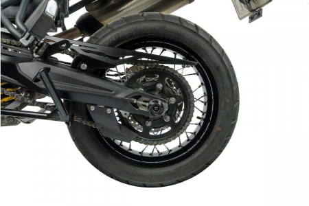 Accesorii Moto - Crash pad ax roata spate Negru Triumph Tiger 800 models (10-).