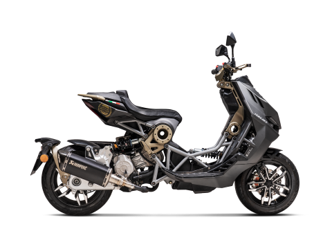 Evacuare finala Akrapovic Slip-On Line Italjet Dragster 125 / Dragster 200 [1]