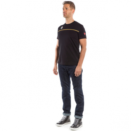 Tricou Dainese/AGV FAST-7 Negru-Auriu [1]