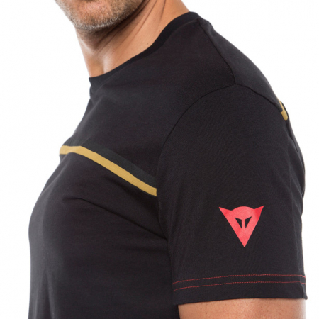 Tricou Dainese/AGV FAST-7 Negru-Auriu [2]
