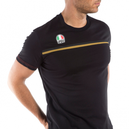 Tricou Dainese/AGV FAST-7 Negru-Auriu [3]