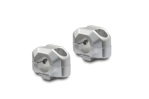 Ghidon-Accesorii - Inaltator ghidon 22 mm H=15 mm argintiu Sw-Motech