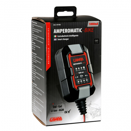 Incarcator inteligent pentru baterie, 6/12V - 1A -Amperomatic Bike [7]