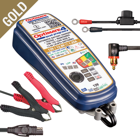 Accesorii Moto - Incarcator TECMATE OptiMate 4 Quad Program Premium Edition