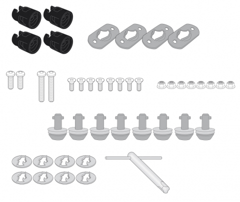 Accesorii Moto - Kit Demontare Rapida Givi al Suportilor Valizelor Laterale Harley Davidson Pan America 1250 (21-)